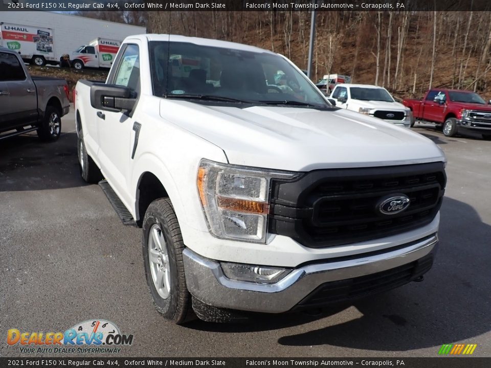 2021 Ford F150 XL Regular Cab 4x4 Oxford White / Medium Dark Slate Photo #3