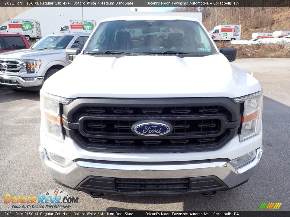 2021 Ford F150 XL Regular Cab 4x4 Oxford White / Medium Dark Slate Photo #4