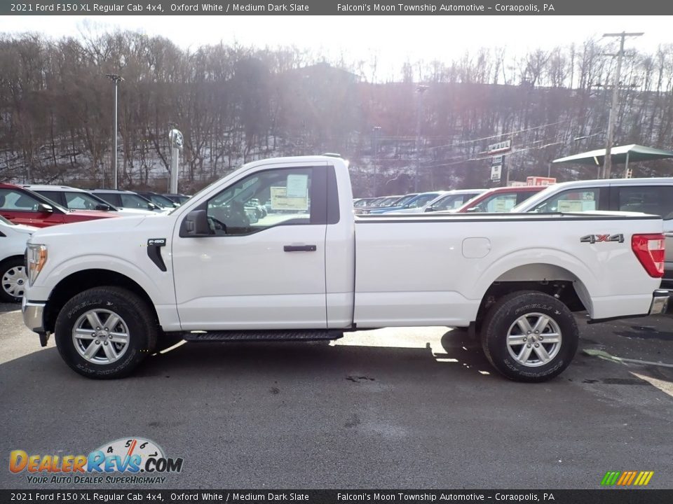 2021 Ford F150 XL Regular Cab 4x4 Oxford White / Medium Dark Slate Photo #6