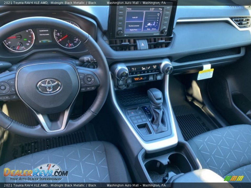 2021 Toyota RAV4 XLE AWD Midnight Black Metallic / Black Photo #3