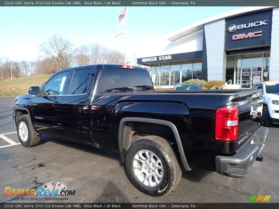 2018 GMC Sierra 1500 SLE Double Cab 4WD Onyx Black / Jet Black Photo #12