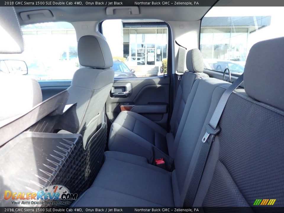 2018 GMC Sierra 1500 SLE Double Cab 4WD Onyx Black / Jet Black Photo #18