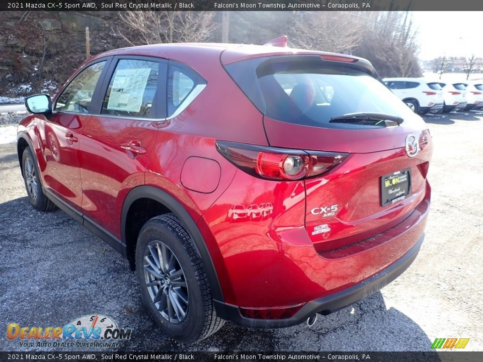 2021 Mazda CX-5 Sport AWD Soul Red Crystal Metallic / Black Photo #6