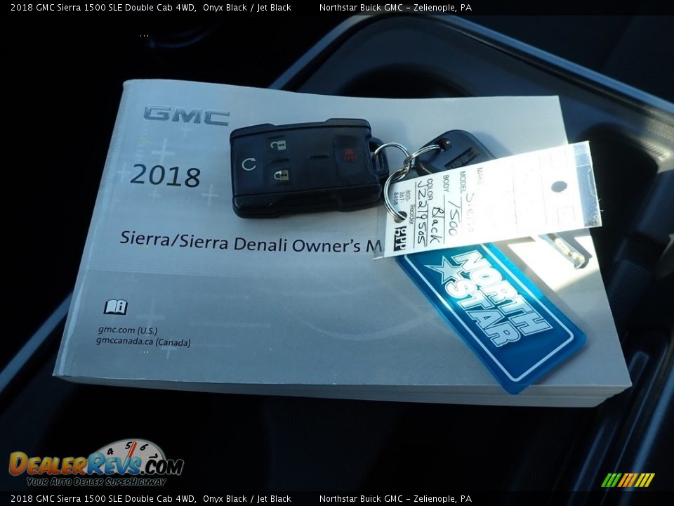 2018 GMC Sierra 1500 SLE Double Cab 4WD Onyx Black / Jet Black Photo #29