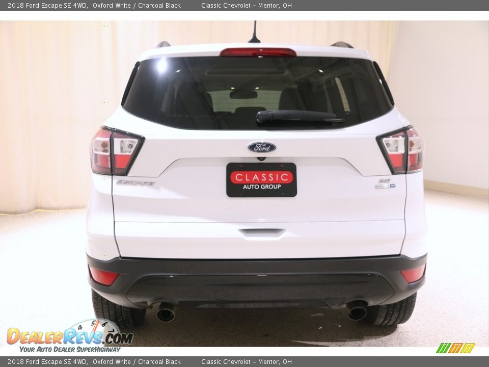 2018 Ford Escape SE 4WD Oxford White / Charcoal Black Photo #19