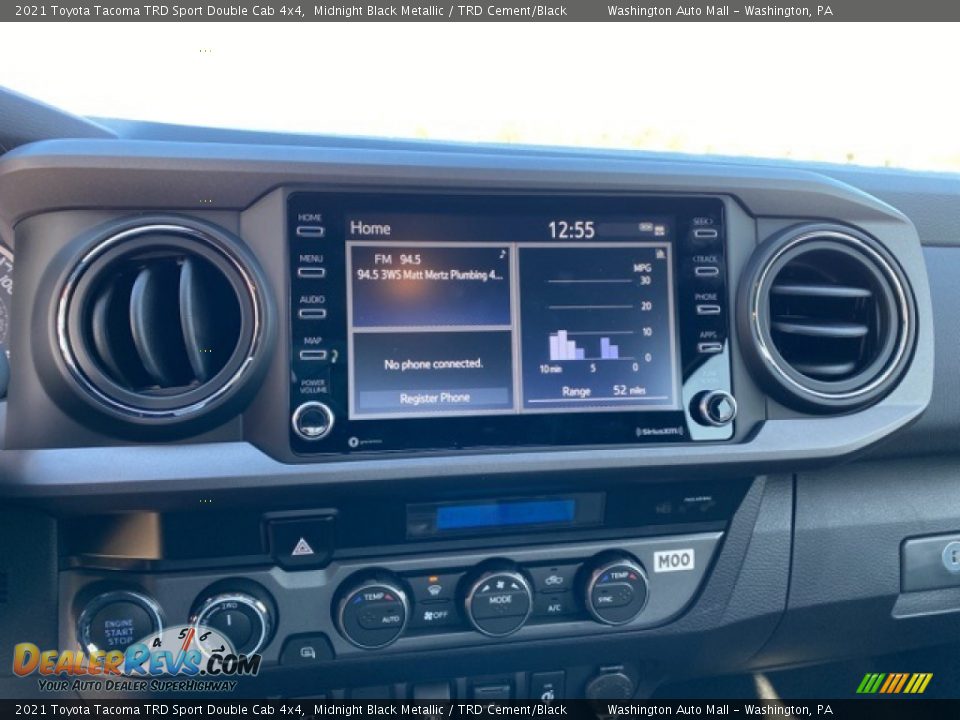 2021 Toyota Tacoma TRD Sport Double Cab 4x4 Midnight Black Metallic / TRD Cement/Black Photo #8