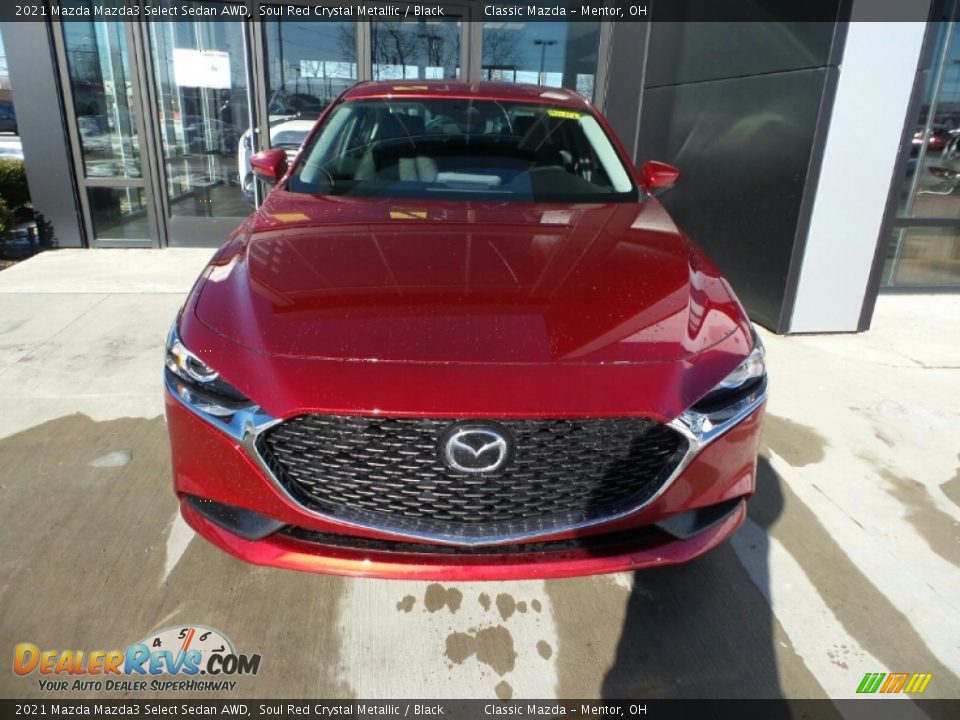 2021 Mazda Mazda3 Select Sedan AWD Soul Red Crystal Metallic / Black Photo #2