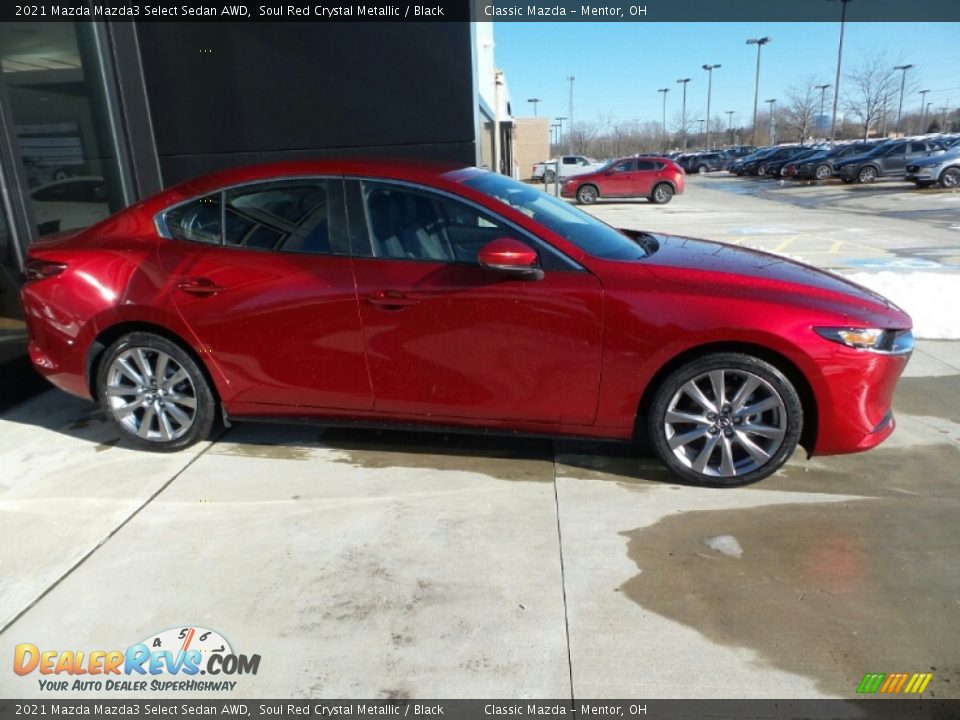 2021 Mazda Mazda3 Select Sedan AWD Soul Red Crystal Metallic / Black Photo #3