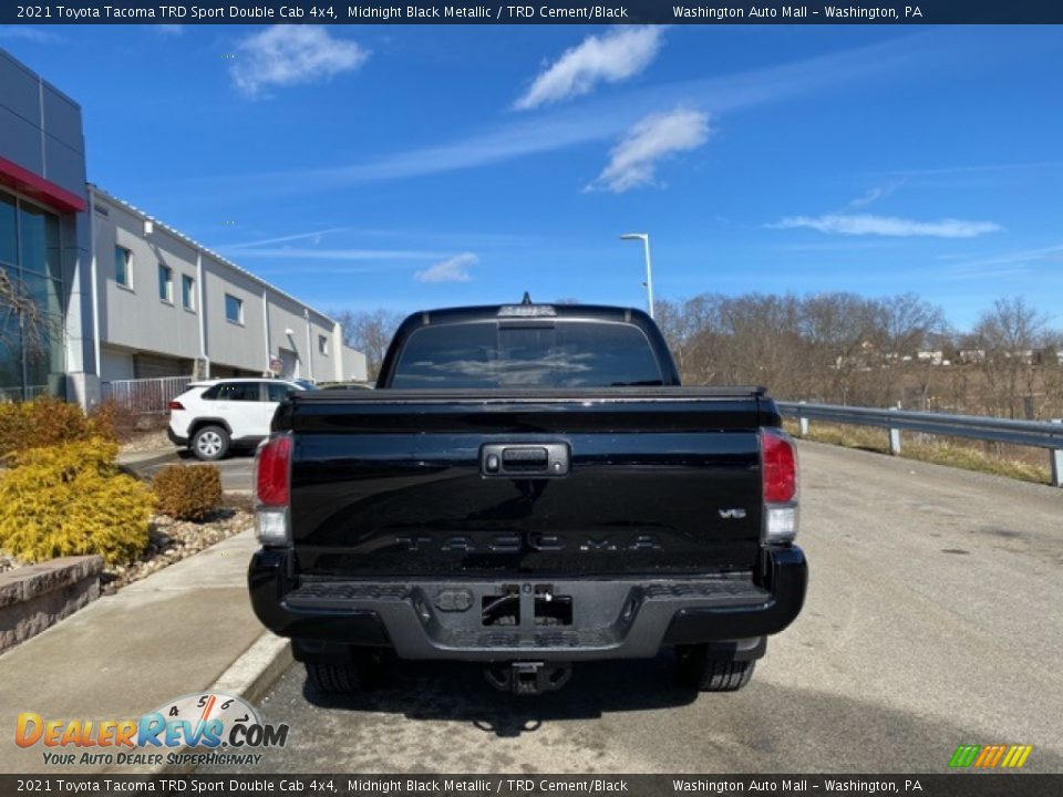 2021 Toyota Tacoma TRD Sport Double Cab 4x4 Midnight Black Metallic / TRD Cement/Black Photo #14