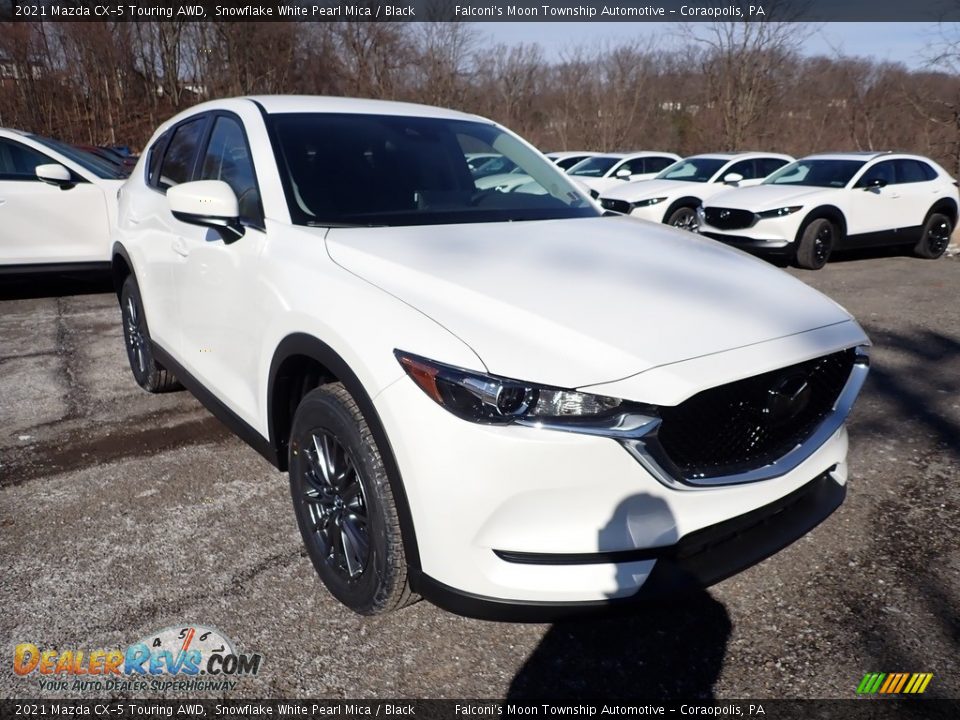 2021 Mazda CX-5 Touring AWD Snowflake White Pearl Mica / Black Photo #3