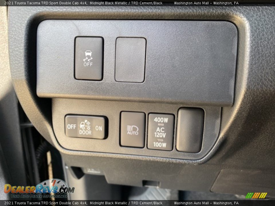 2021 Toyota Tacoma TRD Sport Double Cab 4x4 Midnight Black Metallic / TRD Cement/Black Photo #18