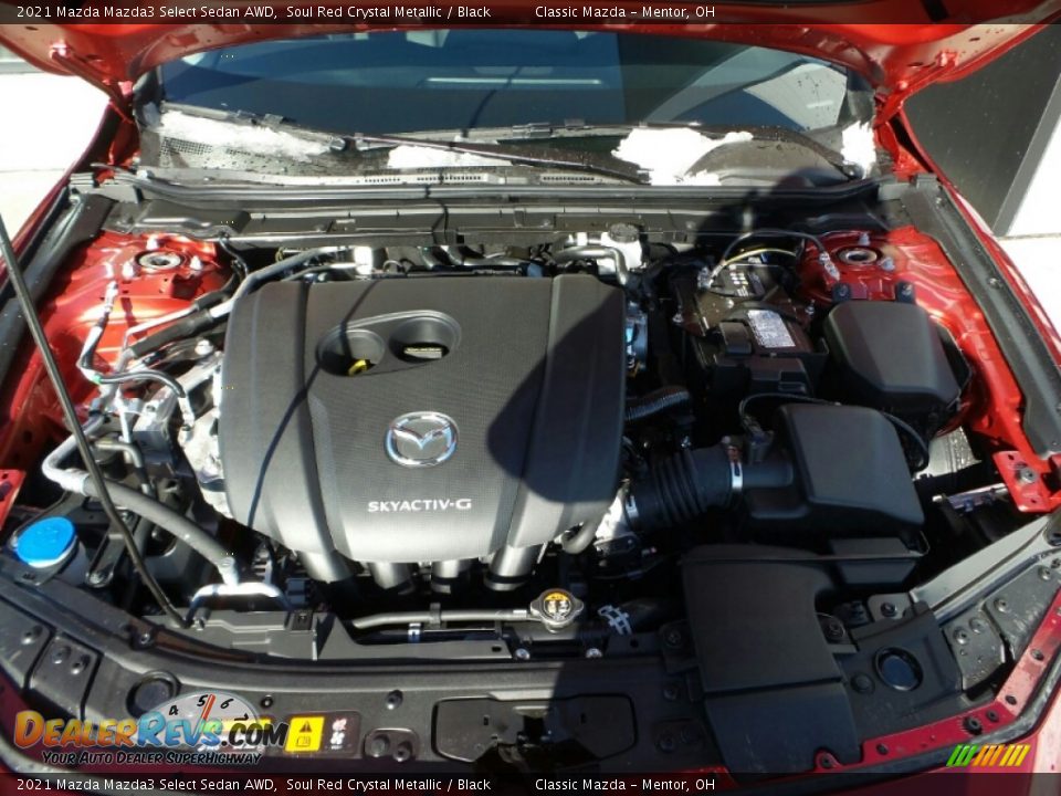 2021 Mazda Mazda3 Select Sedan AWD Soul Red Crystal Metallic / Black Photo #9