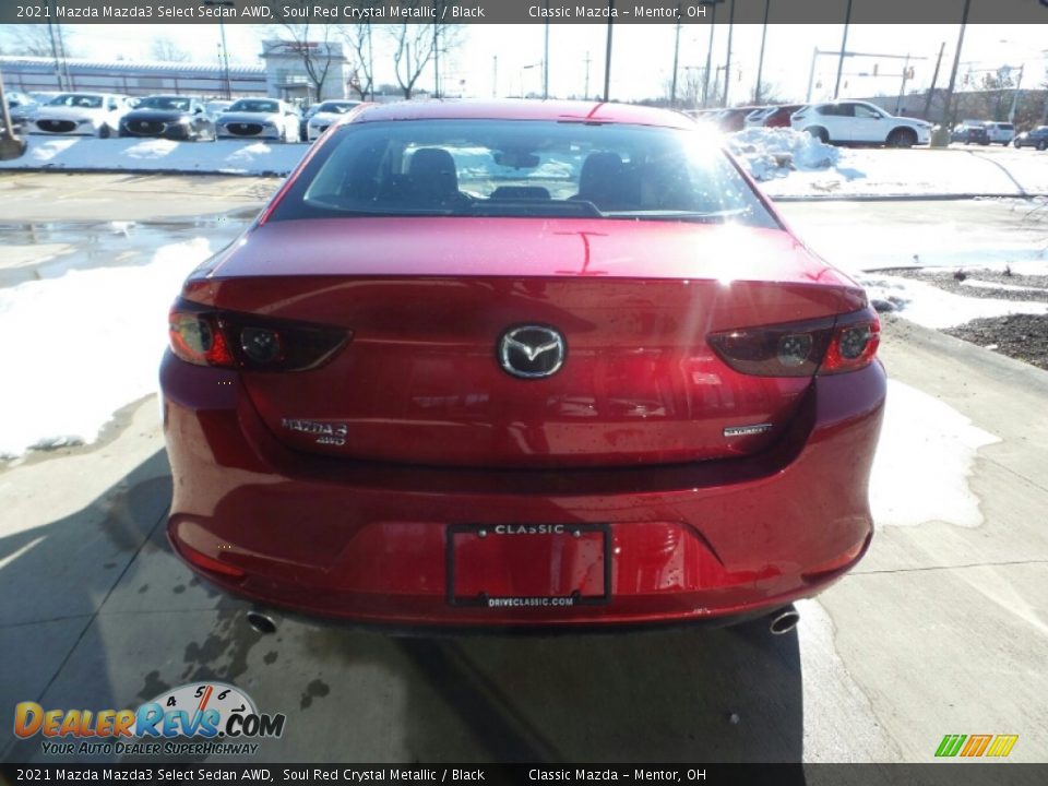 2021 Mazda Mazda3 Select Sedan AWD Soul Red Crystal Metallic / Black Photo #10