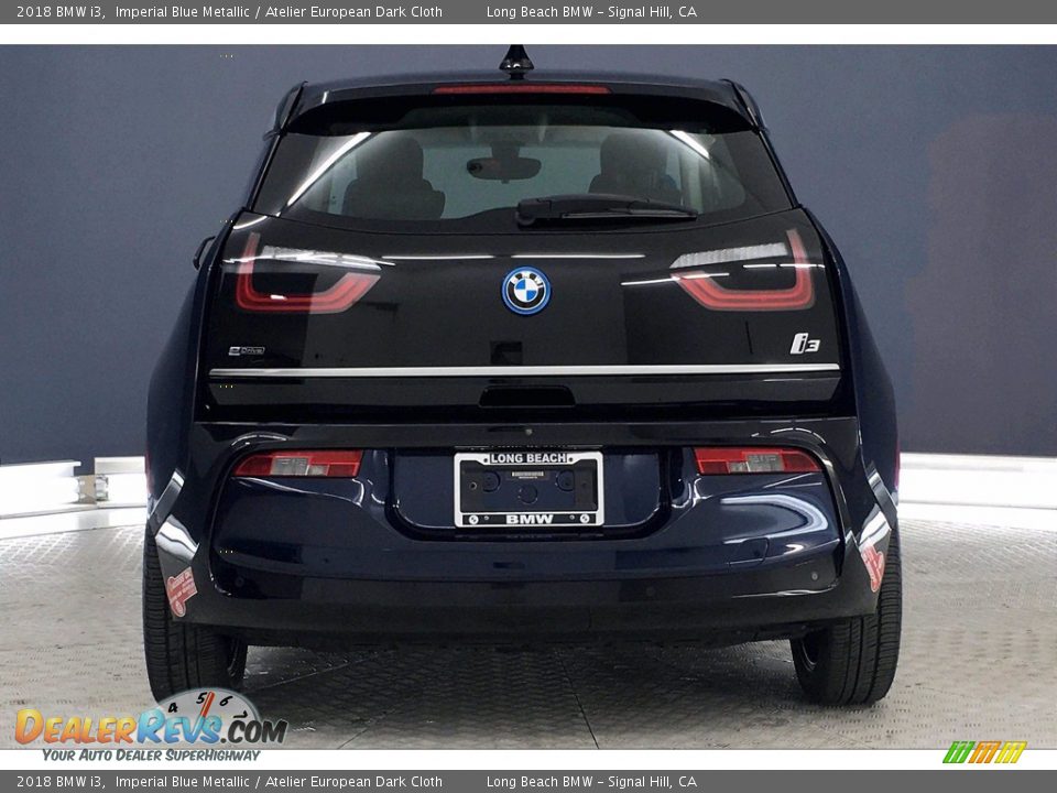 2018 BMW i3 Imperial Blue Metallic / Atelier European Dark Cloth Photo #3