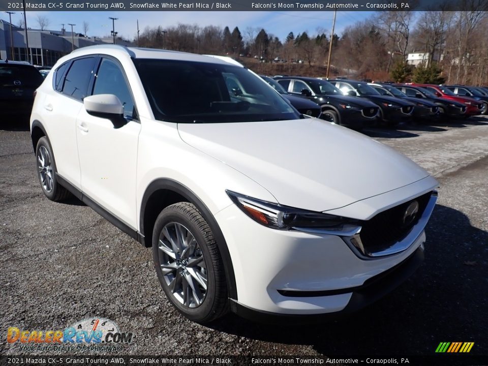 2021 Mazda CX-5 Grand Touring AWD Snowflake White Pearl Mica / Black Photo #3