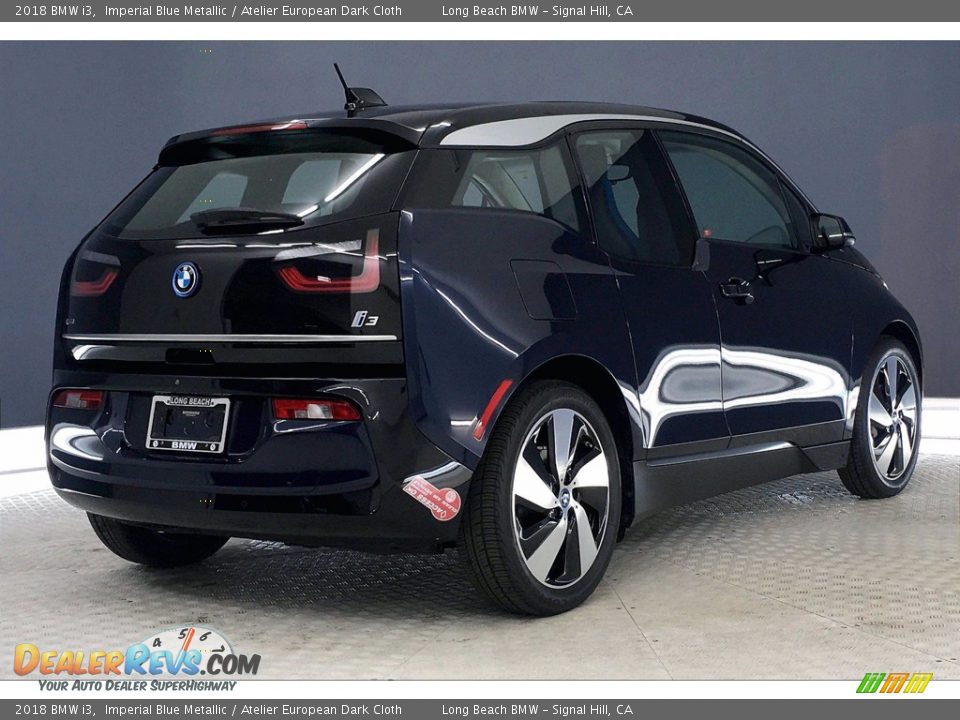 2018 BMW i3 Imperial Blue Metallic / Atelier European Dark Cloth Photo #13