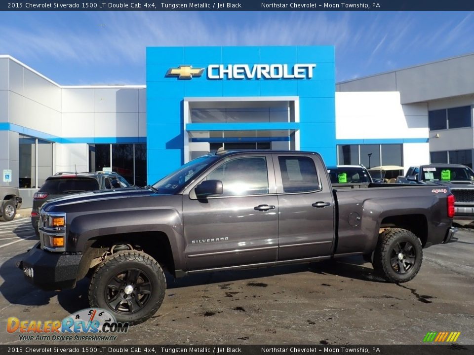 2015 Chevrolet Silverado 1500 LT Double Cab 4x4 Tungsten Metallic / Jet Black Photo #1