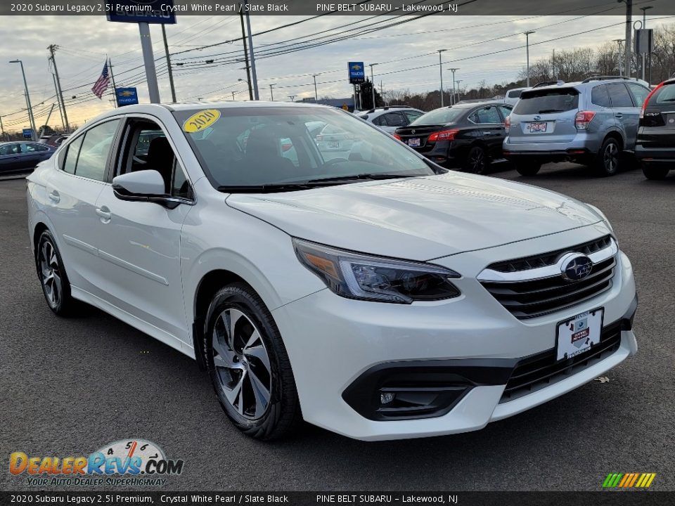 2020 Subaru Legacy 2.5i Premium Crystal White Pearl / Slate Black Photo #1