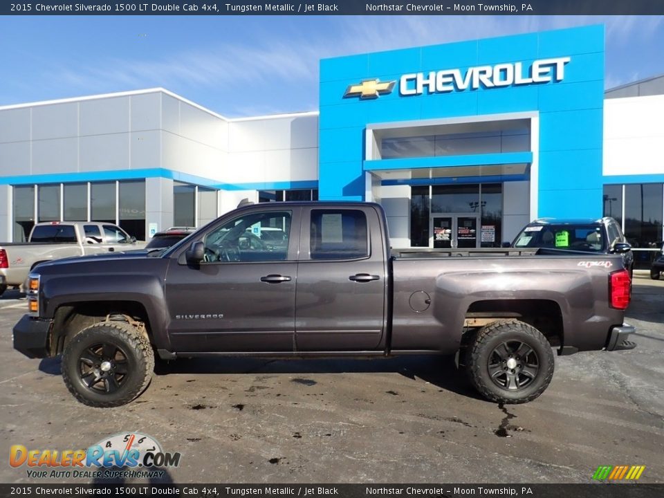 2015 Chevrolet Silverado 1500 LT Double Cab 4x4 Tungsten Metallic / Jet Black Photo #3