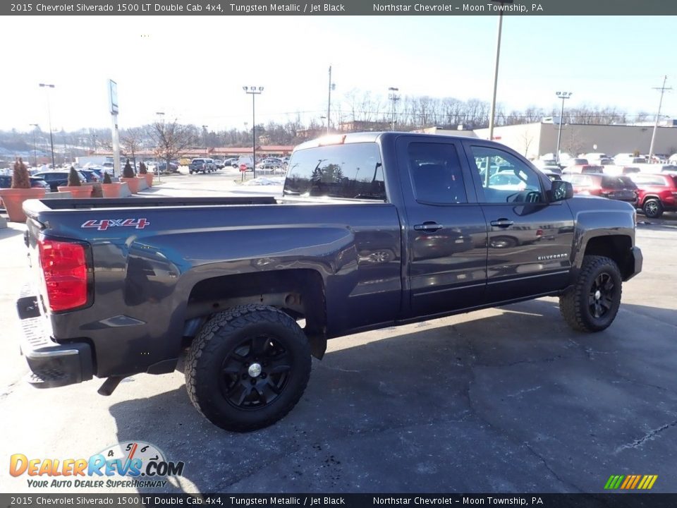 2015 Chevrolet Silverado 1500 LT Double Cab 4x4 Tungsten Metallic / Jet Black Photo #8