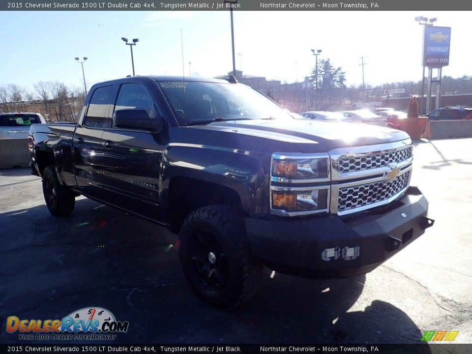 2015 Chevrolet Silverado 1500 LT Double Cab 4x4 Tungsten Metallic / Jet Black Photo #9