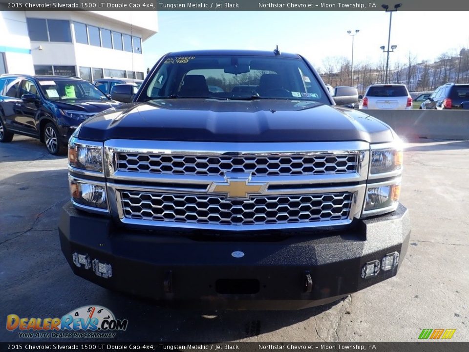 2015 Chevrolet Silverado 1500 LT Double Cab 4x4 Tungsten Metallic / Jet Black Photo #11
