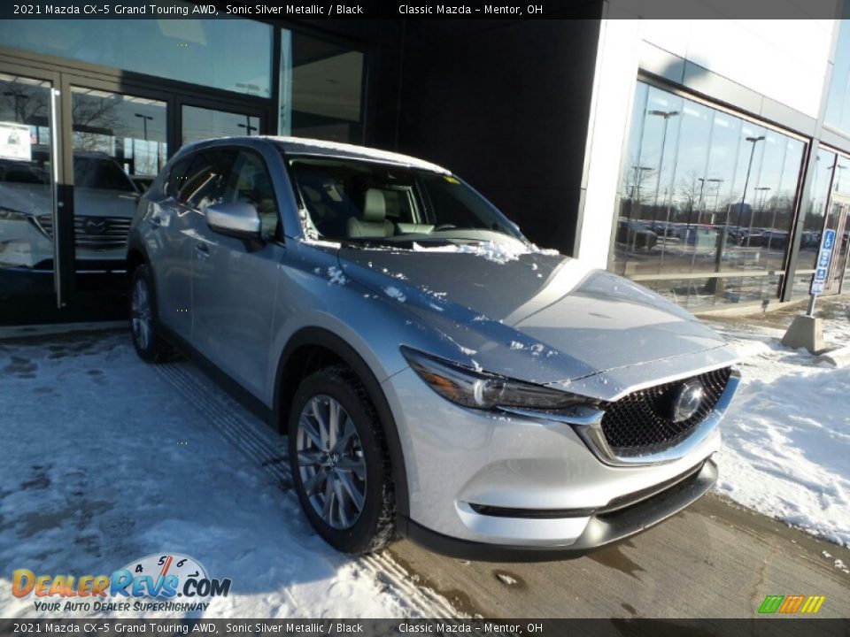 2021 Mazda CX-5 Grand Touring AWD Sonic Silver Metallic / Black Photo #1
