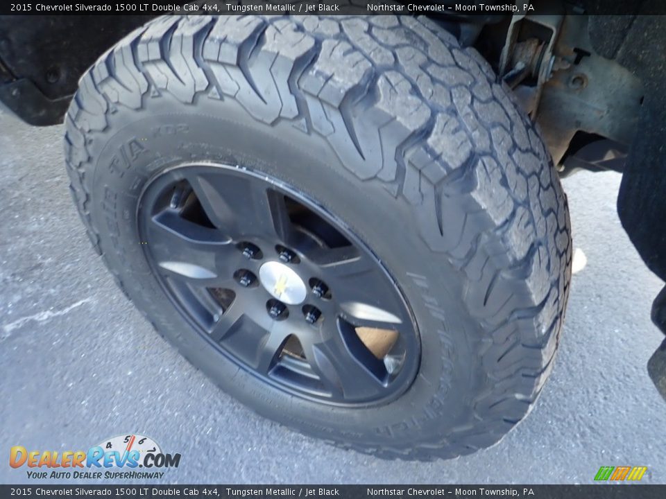 2015 Chevrolet Silverado 1500 LT Double Cab 4x4 Tungsten Metallic / Jet Black Photo #12