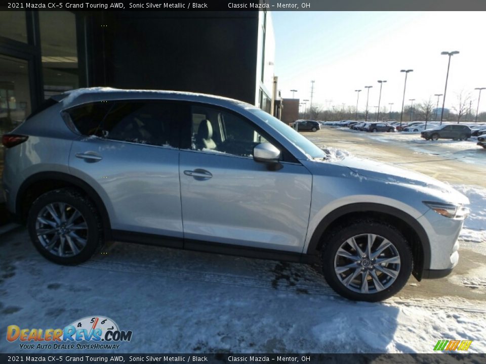 2021 Mazda CX-5 Grand Touring AWD Sonic Silver Metallic / Black Photo #3