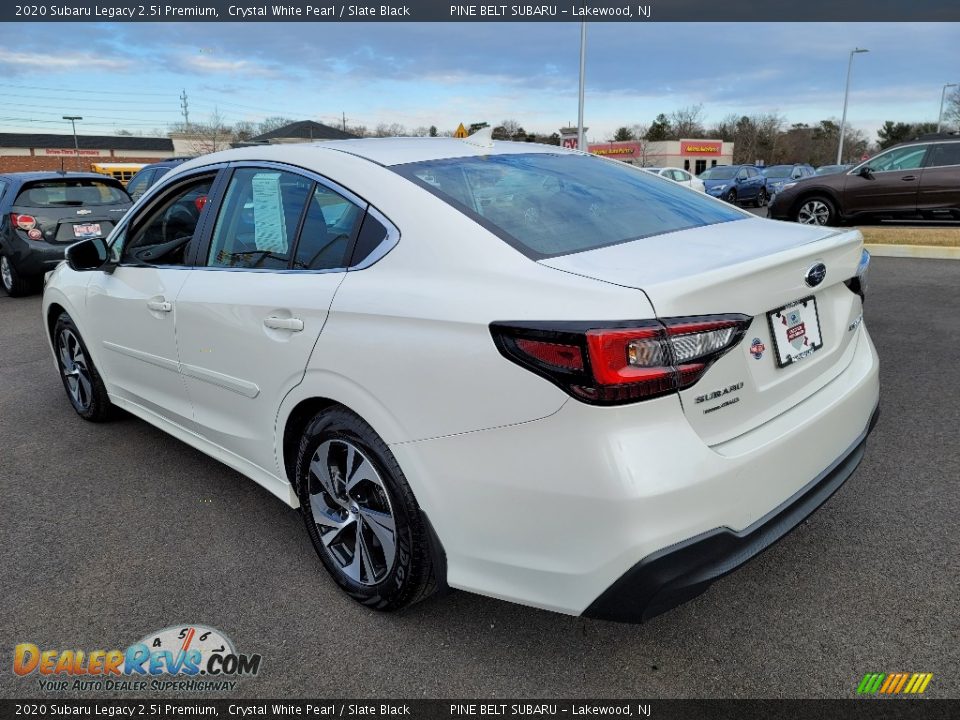 2020 Subaru Legacy 2.5i Premium Crystal White Pearl / Slate Black Photo #16