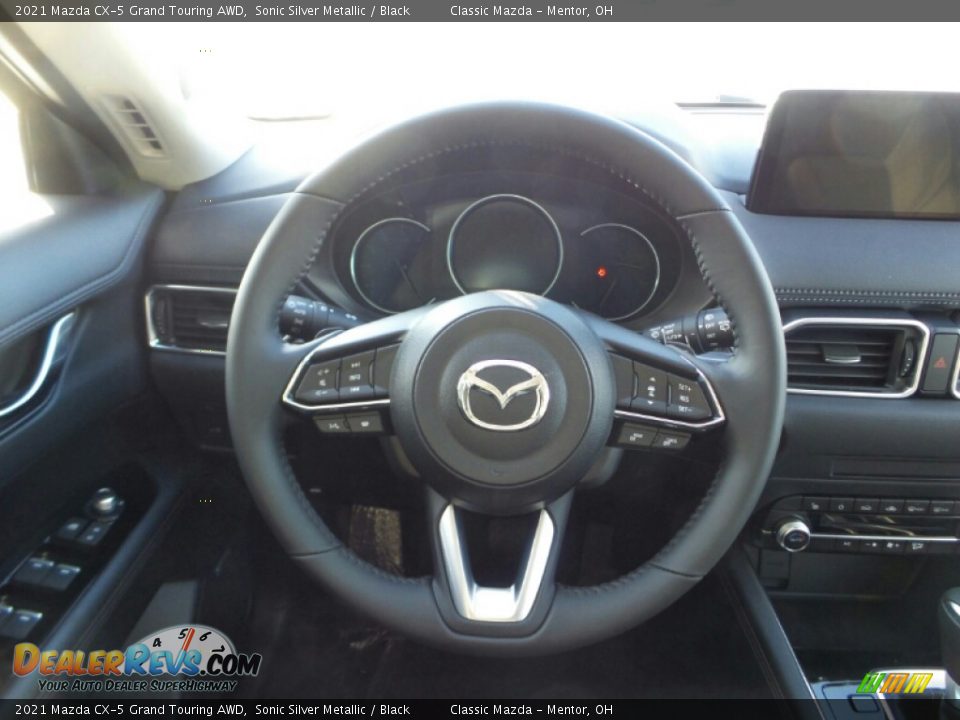 2021 Mazda CX-5 Grand Touring AWD Sonic Silver Metallic / Black Photo #7