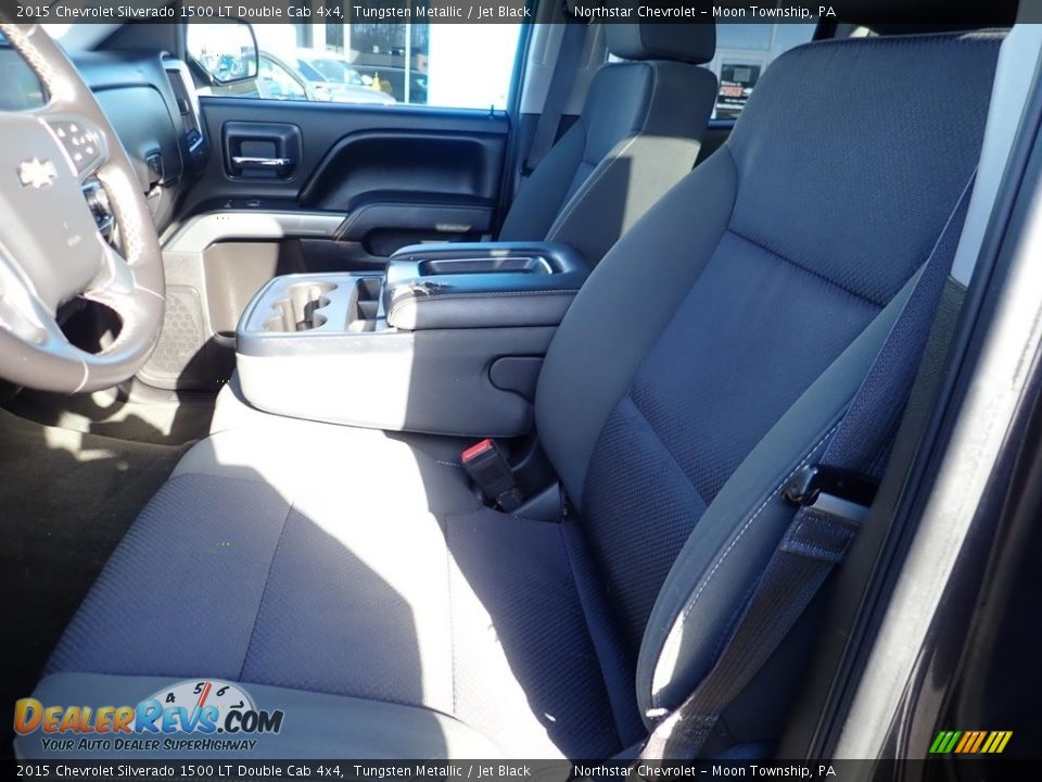 2015 Chevrolet Silverado 1500 LT Double Cab 4x4 Tungsten Metallic / Jet Black Photo #18