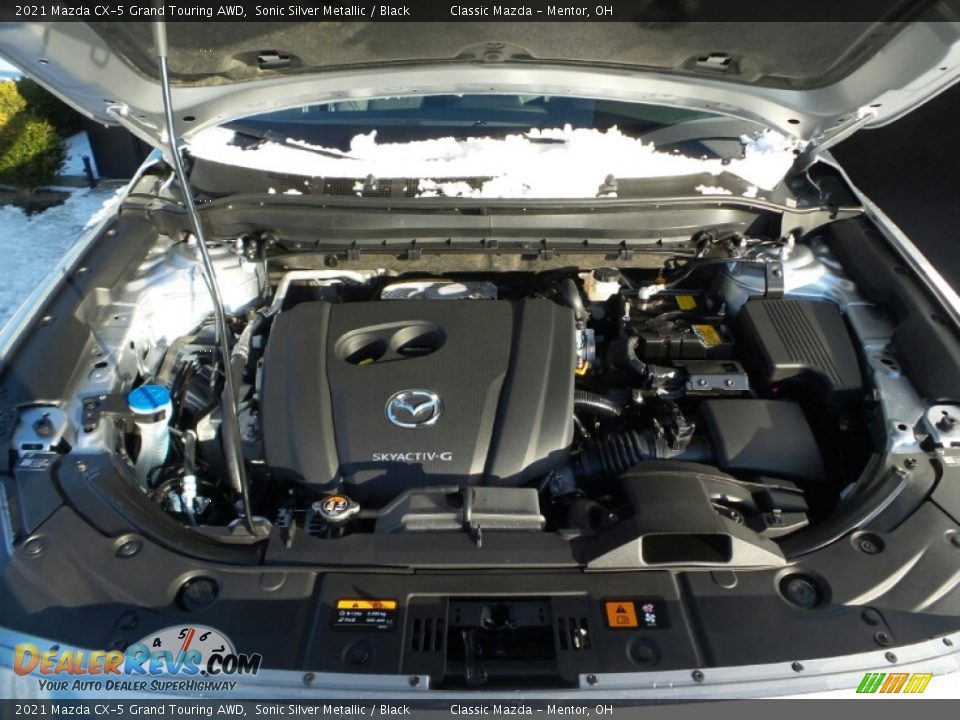 2021 Mazda CX-5 Grand Touring AWD Sonic Silver Metallic / Black Photo #8