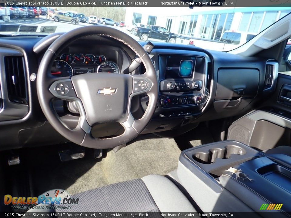 2015 Chevrolet Silverado 1500 LT Double Cab 4x4 Tungsten Metallic / Jet Black Photo #20
