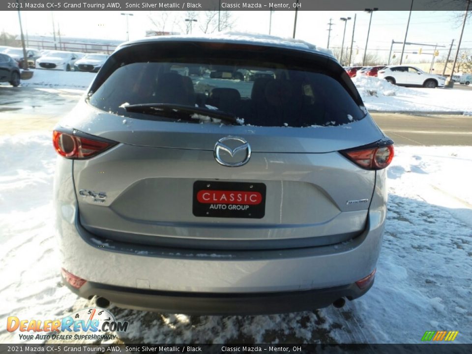 2021 Mazda CX-5 Grand Touring AWD Sonic Silver Metallic / Black Photo #10