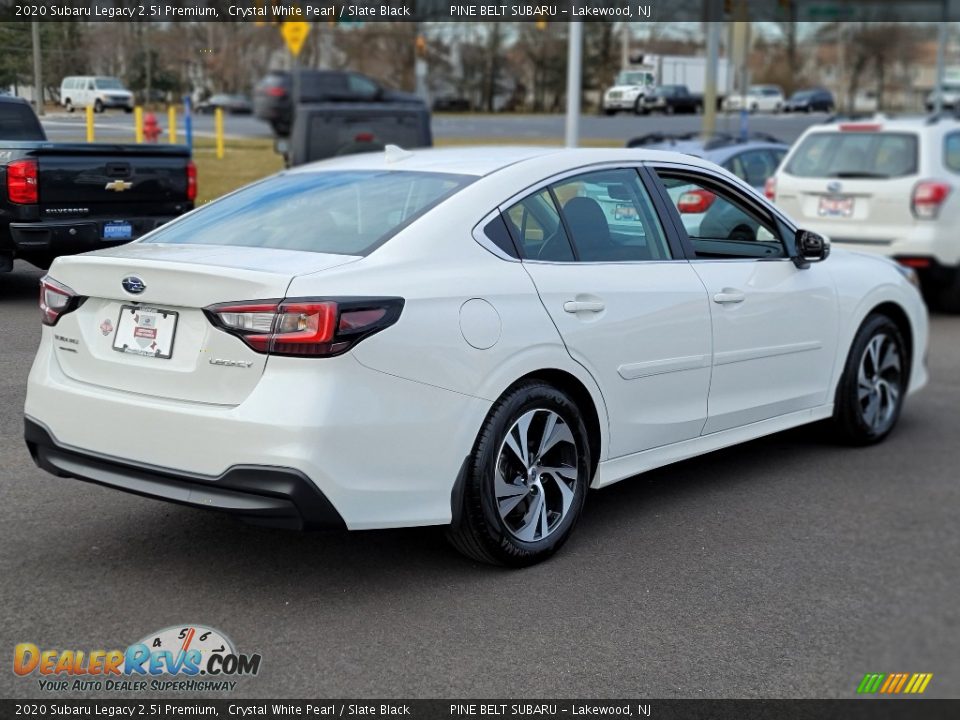 2020 Subaru Legacy 2.5i Premium Crystal White Pearl / Slate Black Photo #19