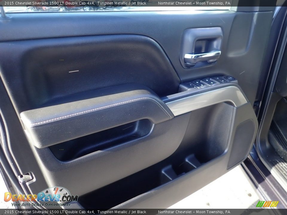 2015 Chevrolet Silverado 1500 LT Double Cab 4x4 Tungsten Metallic / Jet Black Photo #22