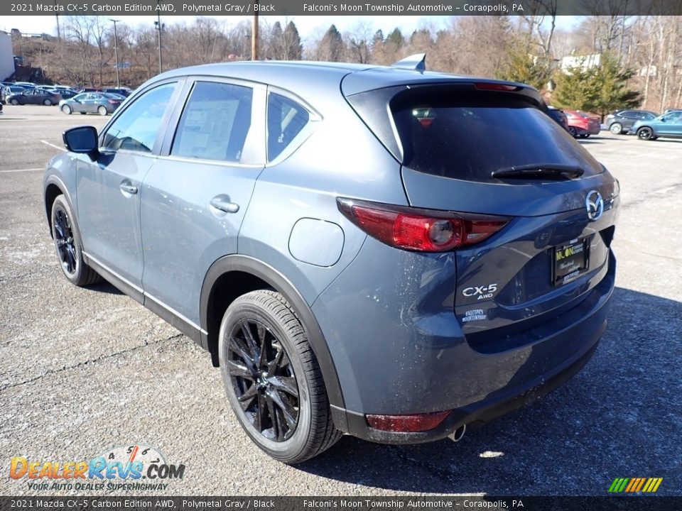 2021 Mazda CX-5 Carbon Edition AWD Polymetal Gray / Black Photo #6