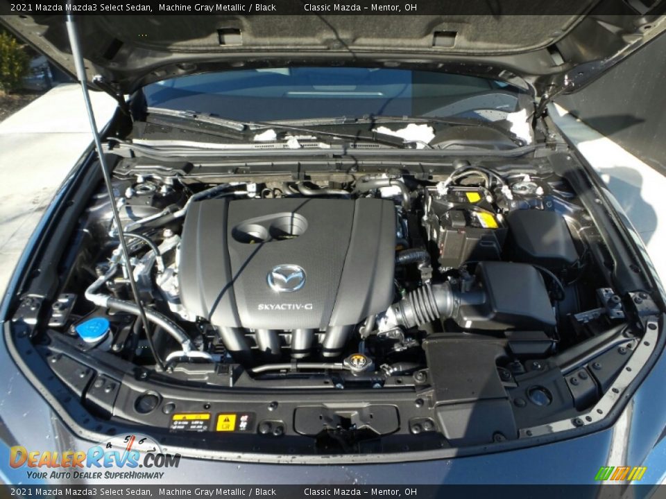2021 Mazda Mazda3 Select Sedan Machine Gray Metallic / Black Photo #8