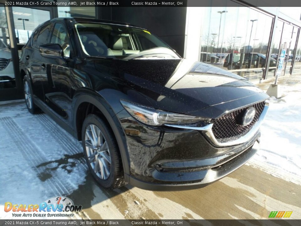 2021 Mazda CX-5 Grand Touring AWD Jet Black Mica / Black Photo #1