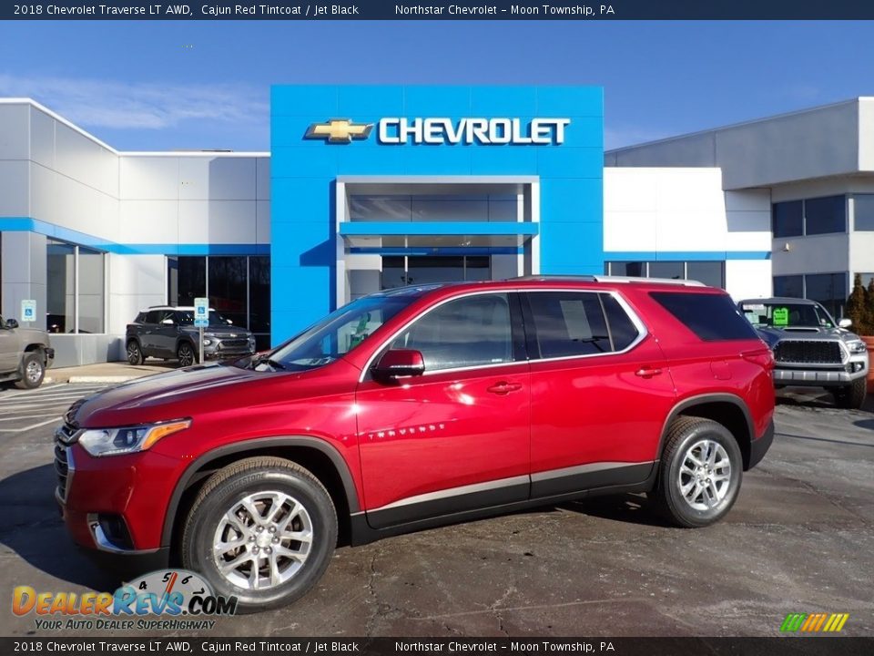 2018 Chevrolet Traverse LT AWD Cajun Red Tintcoat / Jet Black Photo #1