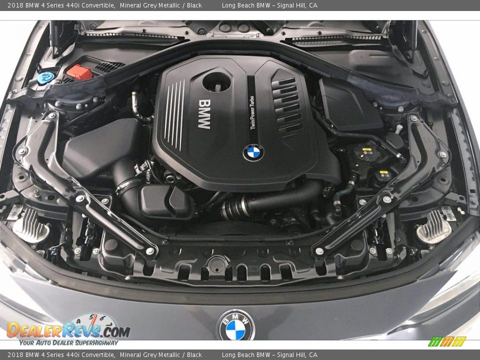 2018 BMW 4 Series 440i Convertible Mineral Grey Metallic / Black Photo #9