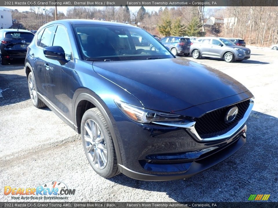 2021 Mazda CX-5 Grand Touring AWD Eternal Blue Mica / Black Photo #3