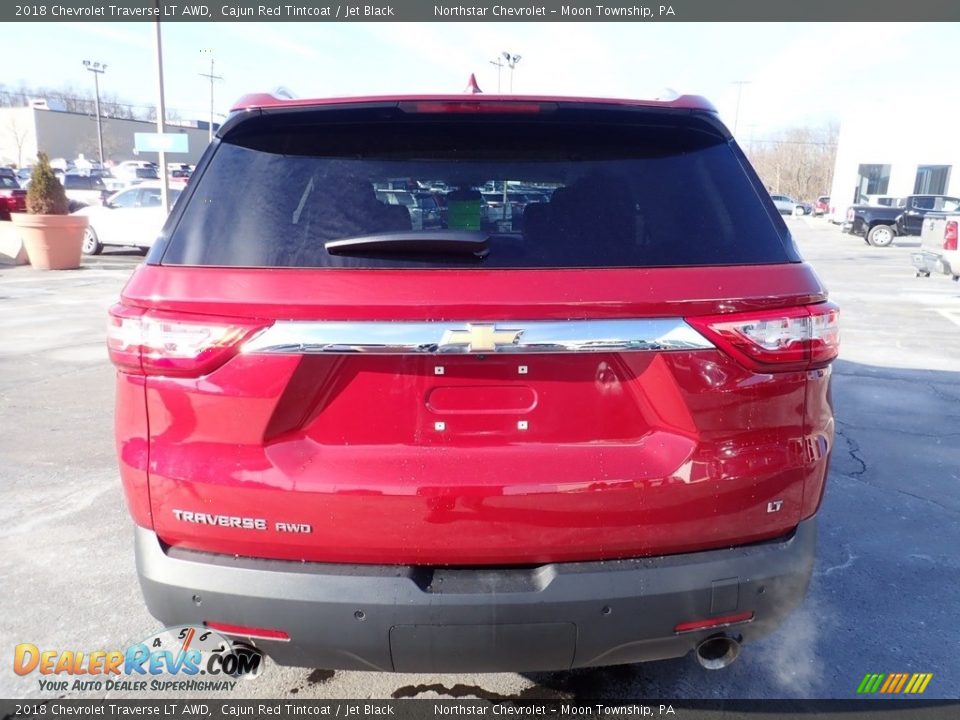 2018 Chevrolet Traverse LT AWD Cajun Red Tintcoat / Jet Black Photo #6