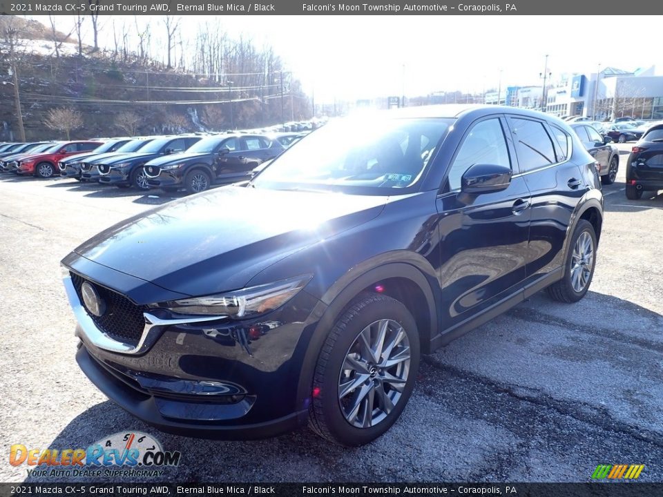 2021 Mazda CX-5 Grand Touring AWD Eternal Blue Mica / Black Photo #5