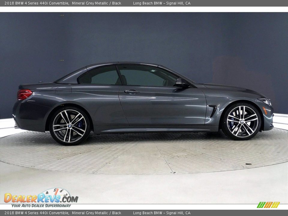 2018 BMW 4 Series 440i Convertible Mineral Grey Metallic / Black Photo #14