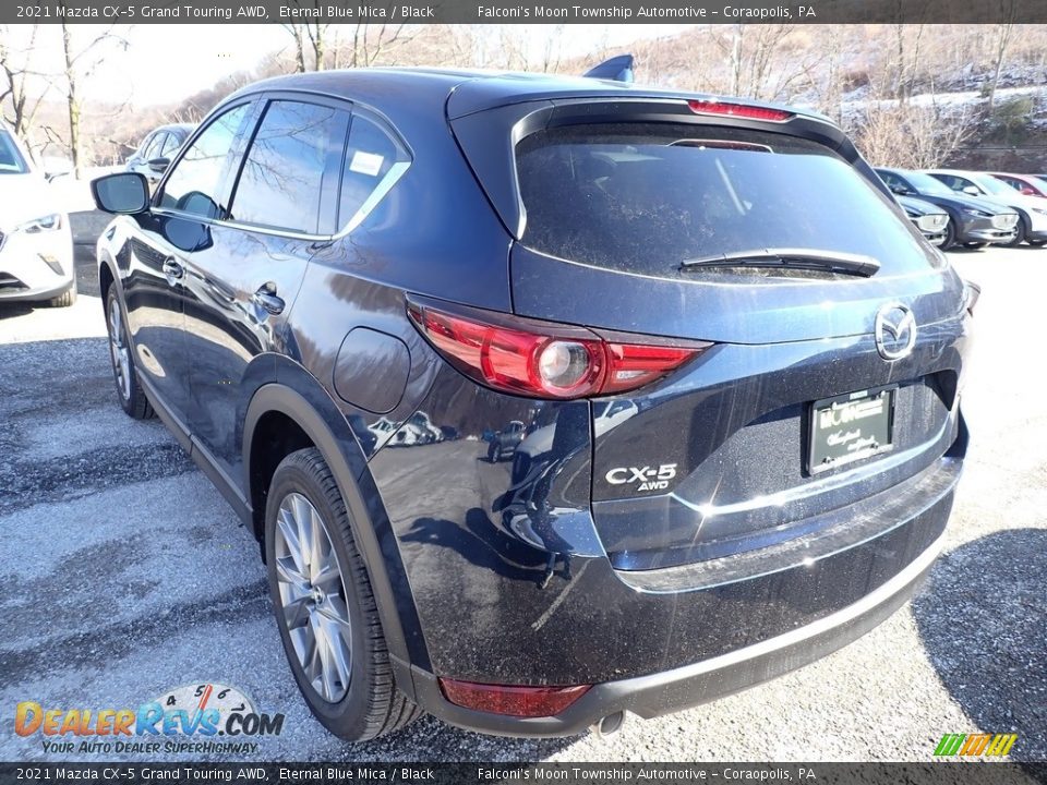 2021 Mazda CX-5 Grand Touring AWD Eternal Blue Mica / Black Photo #6