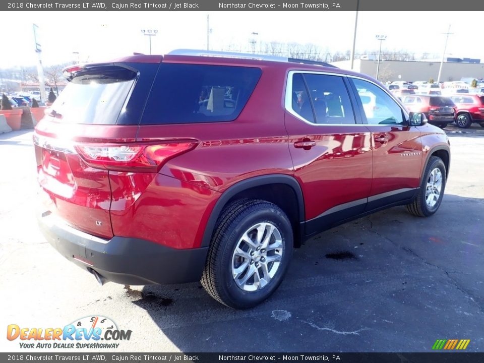 2018 Chevrolet Traverse LT AWD Cajun Red Tintcoat / Jet Black Photo #9