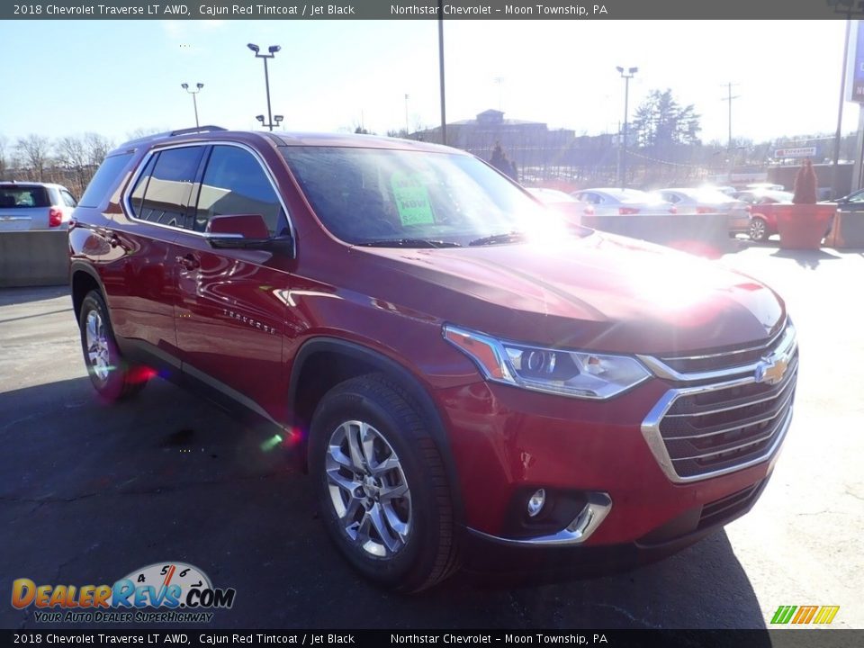 2018 Chevrolet Traverse LT AWD Cajun Red Tintcoat / Jet Black Photo #10