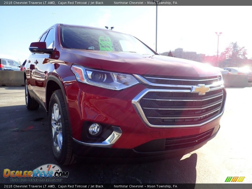 2018 Chevrolet Traverse LT AWD Cajun Red Tintcoat / Jet Black Photo #11